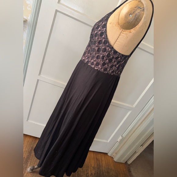 Vintage J. Peterman black lace sexy nightgown, roomy, comfy, vamp, sleepwear - Picture 5 of 11